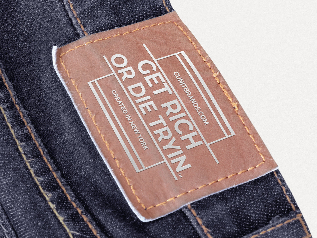 "Get Rich or Die Tryin" Blue Jeans GUnit Brands, Inc.