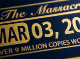 "The Massacre" PLAQUE- AUTOGRAPHED by 50!