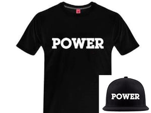 "POWER" Tee/Hat Bundle