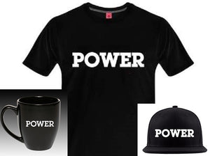 "POWER" Tee/Hat/Mug Bundle