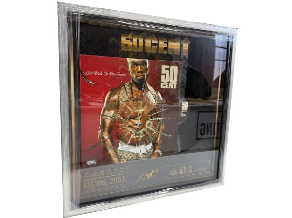 Get Rich or Die Tryin PLAQUE- AUTOGRAPHED by 50! – G-Unit Brands, Inc.