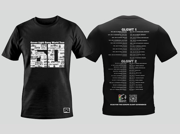 t shirt with tour dates