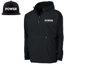 "POWER" Limited Edition Bundle:  POWER Rain Jacket + POWER Snapback Hat- SIRE SPIRITS VIP
