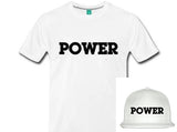 "POWER" Limited Edition Bundle:  POWER Tee + POWER Snapback Hat- SIRE SPIRITS VIP