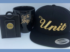 "Go Gold" Bundle:  G-Unit Wallet + Get the Strap Bistro Mug + The Unit Snapback Hat