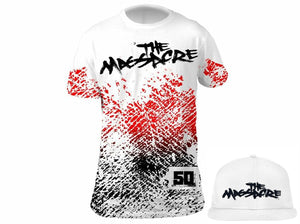 "The Massacre" Limited Edition Bundle:  Massacre White Tee + Massacre Snapback Hat